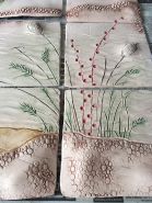 Wild Grasses with red accents