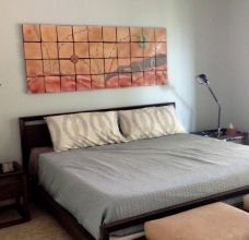 River Patterns:  Ceramic Wall Art in a Beach Home