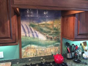 Elk on the Range, Kitchen Backsplash
