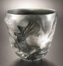 Black Waves Sculptural Bowl