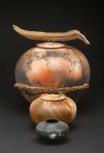 Three in a Row:  Saggar Fired Vessels