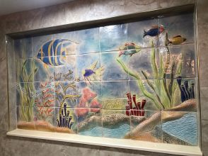 Coral Reef Shower Mural